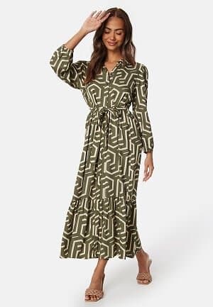 Happy Holly Viscose Shirt Dress