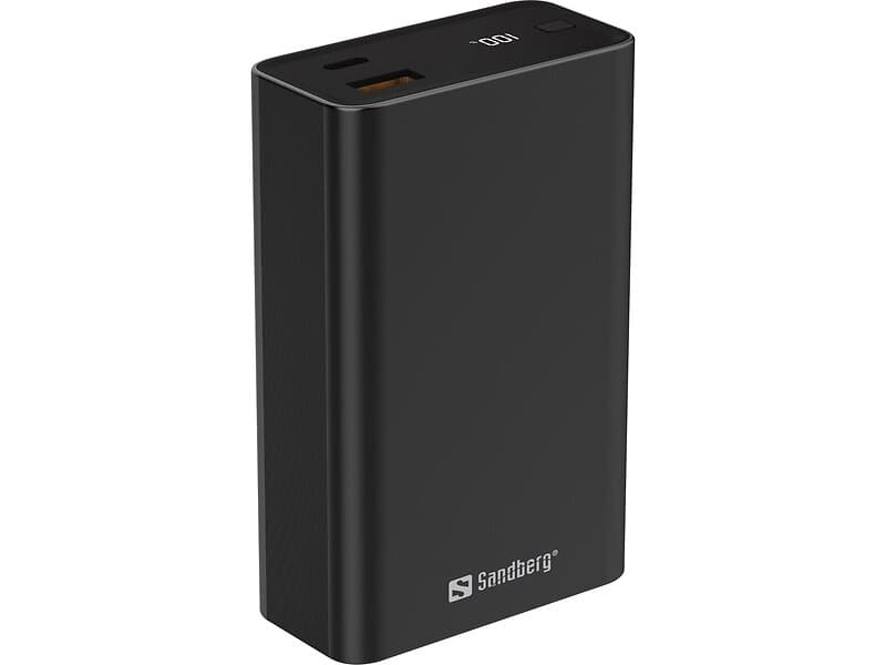 Sandberg Travel PD65W PowerBank Svart 20000mAh