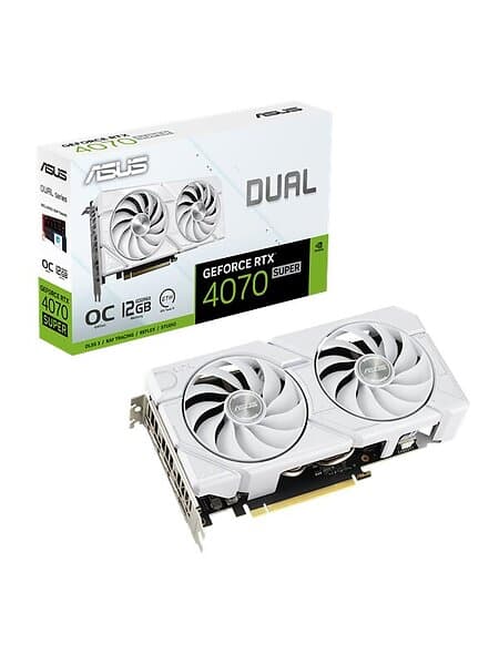 Asus GeForce RTX 4070 SUPER DUAL EVO White OC HDMI 3xDP 12GB