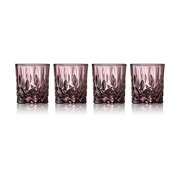 Lyngby Glas Sorrento Shotglas 4 cl 4-pack Rosa