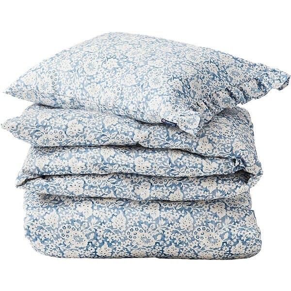 Lexington Floral printed Cotton Sateen Bäddset 220x220 50x60 cm, Blå