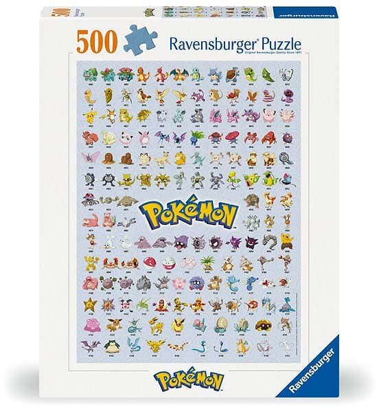 Ravensburger Pussel Pokémon The First 151! 500 Bitar