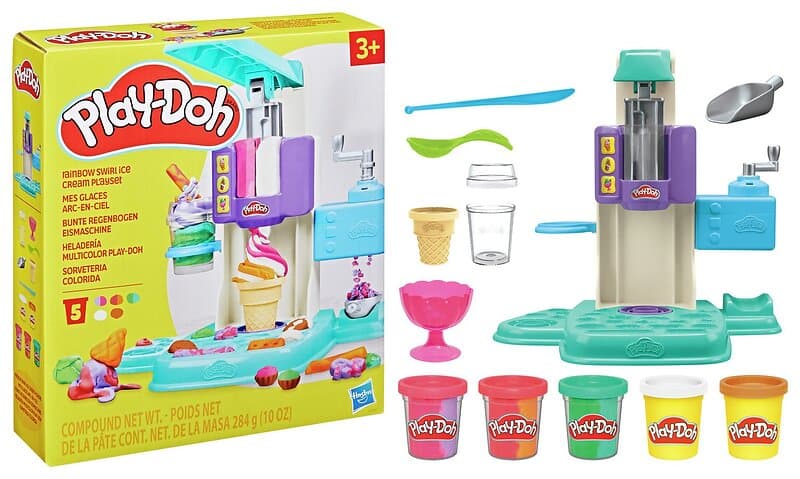 Adlibris Play-Doh Kitchen Creations Playset Rainbow Swirl Ice Cream