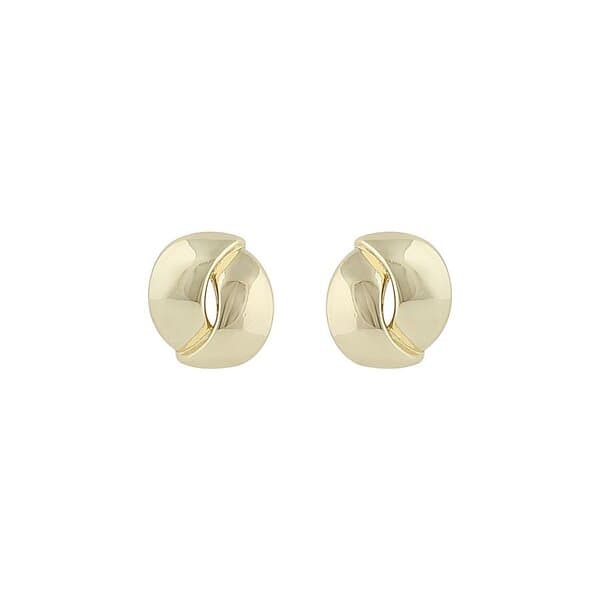 Snö Of Sweden Aero Round Earring Plain Gold