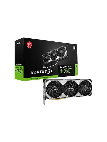 MSI GeForce RTX 4060 Ti Ventus 3X E OC HDMI 3xDP 8GB