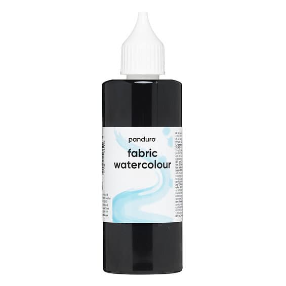 Panduro Hobby Fabric Watercolour 85ml – svart textilfärg akvarell