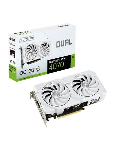 Asus GeForce RTX 4070 Dual EVO White OC HDMI 3xDP 12GB