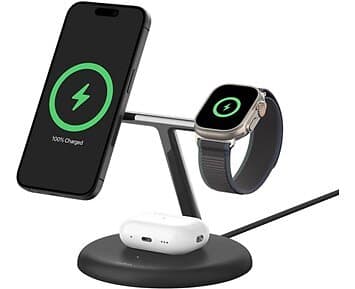 Belkin 3-in-1 Flex Wireless Charging Stand with Qi2 Magnetic 15w