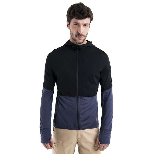 Icebreaker Merino 200 RealFleece Descender LS Zip Hoodie (Herr)