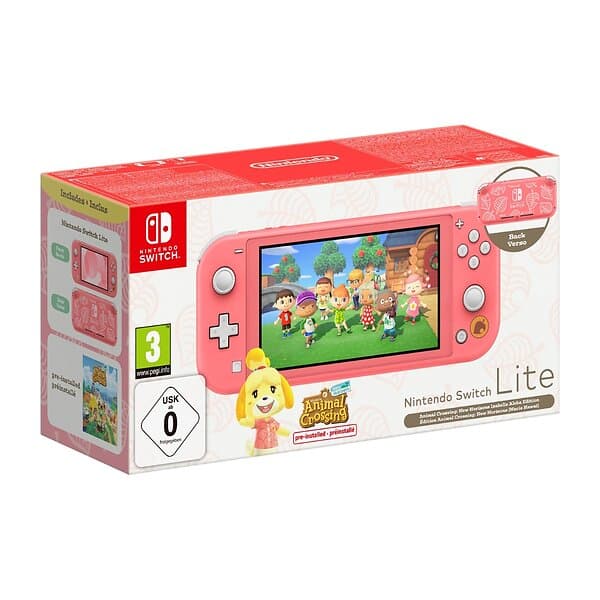 Nintendo Switch Lite Animal Crossing: New Horizons Isabelle Aloha Edition 32GB