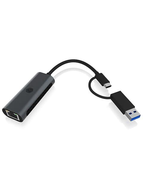 Icy Box IB-LAN301-C3 USB till Ethernet adapter 12cm