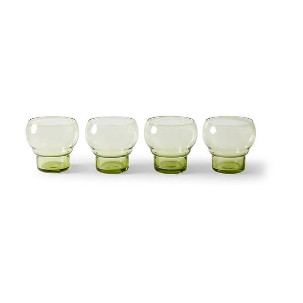 HKliving 70's Bulb glas 27cl 4-pack