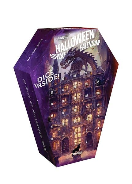 Metallic Dice Games FanRoll Halloween Advent Calendar 2024