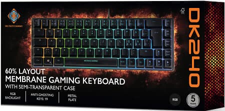 Deltaco DK240 60% Membrane Gaming Keyboard (Nordc)