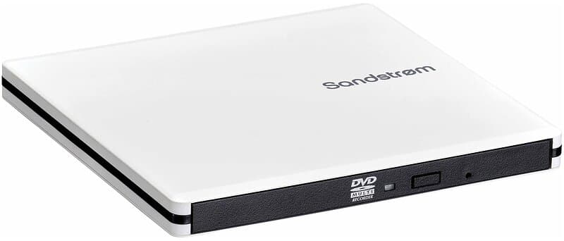 Sandstrøm Ultra Slim External CD/DVD Drive