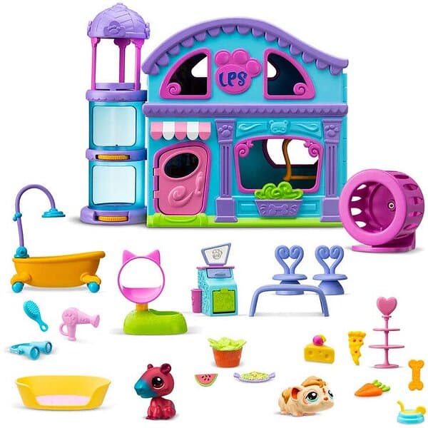 Littlest Pet Shop Stort lekset med hus, figurer och 20 tillbehör