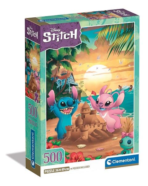 Clementoni Pussel Disney Stitch, 500 bitar