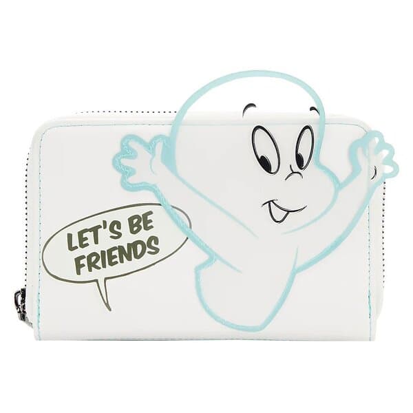 Loungefly Universal Casper The Friendly Ghost Lets Be Friends Zip Around Wallet 