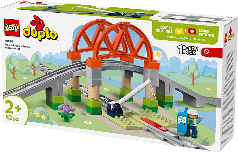 LEGO Duplo 10426 Train Bridge And Tracks Expansion Set