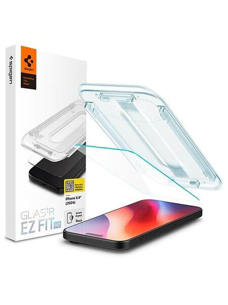 Spigen iPhone 16 Pro Max Glas.tR EZ Fit Skärmskydd i härdat glas