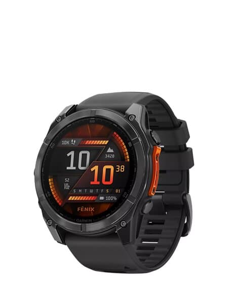 Garmin Fēnix 8 Amoled Gray 51mm Black Strap