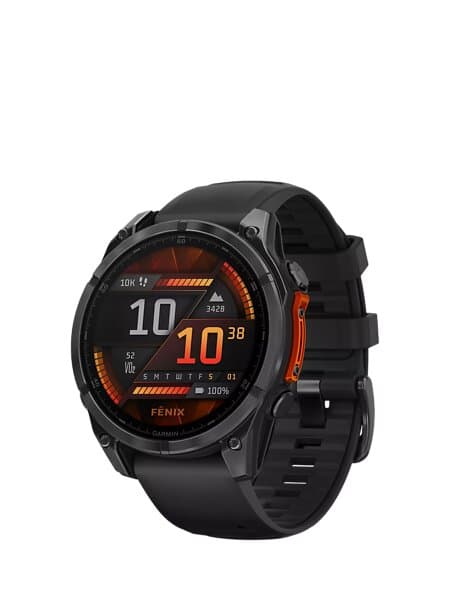 Garmin Fēnix 8 Amoled Gray 47mm Black Strap