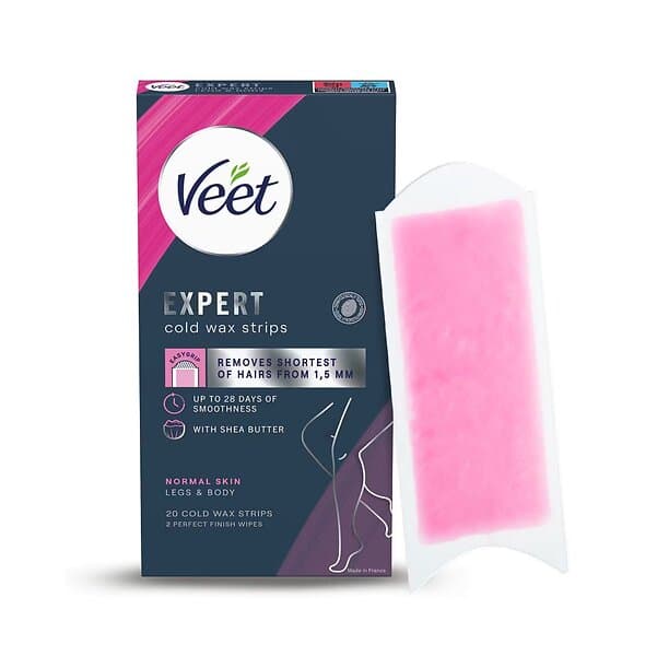 Veet Cold Wax Strips Legs & Body Normal Skin 20 st 