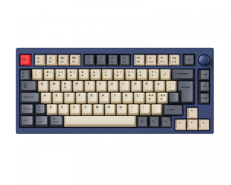 Lemokey P1 Pro QMK 75% Navy Blue WS Morandi Carbon Vibe Keycap S