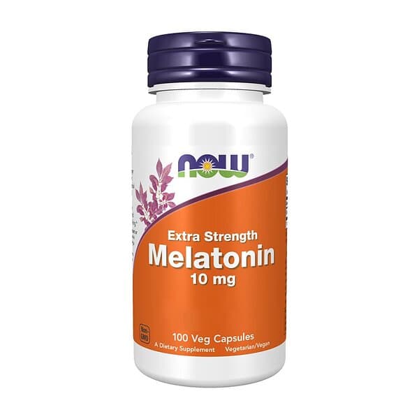 Now Foods Melatonin 10mg Extra Strength 100 Vegan Capsules