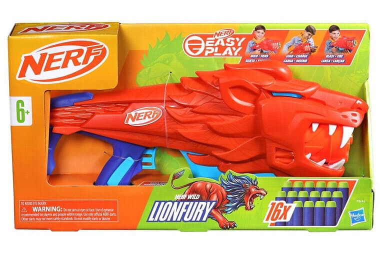 NERF Junior Lionfury blaster med 16 pilar