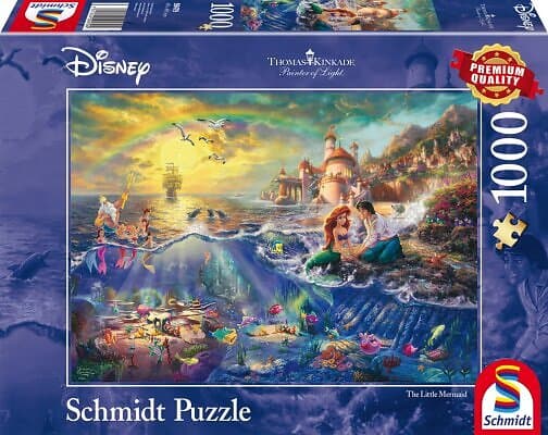 Schmidt Thomas Kinkade Disney The Little Mermaid Puzzle 1000 Bitar