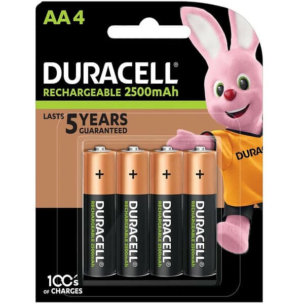 Duracell Recharge 2500mAh 4-pack