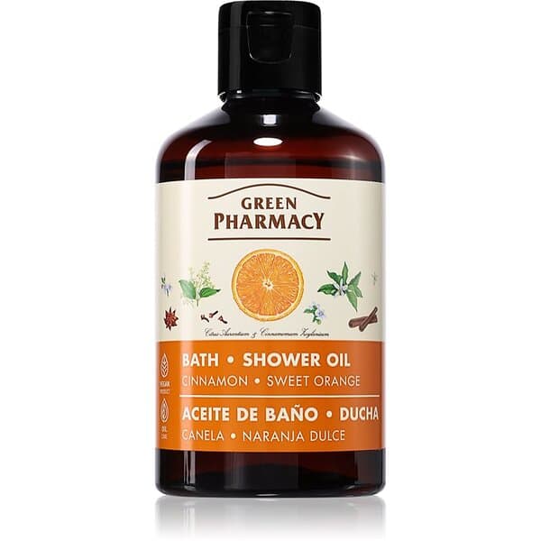 Green Pharmacy Cinnamon & Sweet orange Bath Oil Duscholja Kanel 250ml