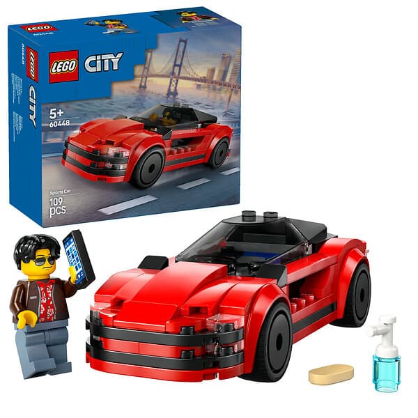 LEGO City 60448 Red Sports Car