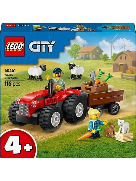 LEGO City 60461 Red Farm Tractor with Trailer & Sheep