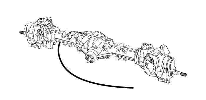 MJX RC P8HSA Front Axle Complete