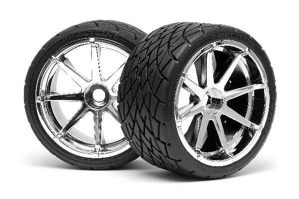 HPI Racing Mounted Phaltline Tire 140X70Mm On Blast Wheel Crm