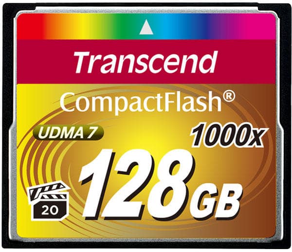 Transcend Compact Flash 1000x 128GB