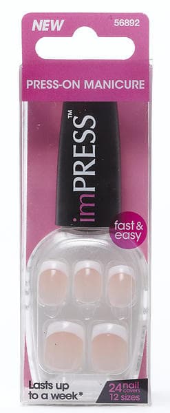 Impress Press-On Manicure False Nails 24-pack