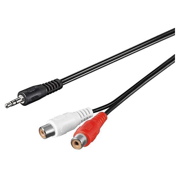 Goobay 3.5mm - 2RCA M-F 0.2m