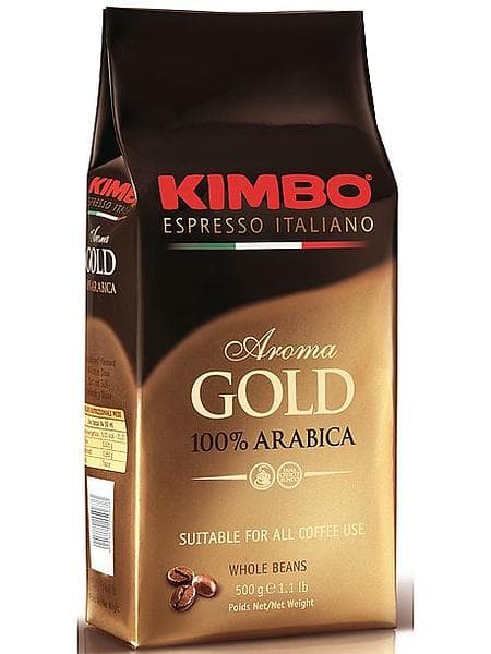 Kimbo Aroma Gold Arabica 0.5kg (Whole Beans)