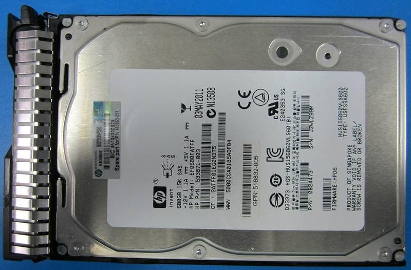 HP 653952-001 600GB