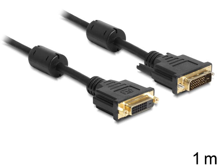 DeLock DVI-D - DVI-D Dual Link M-F 1m