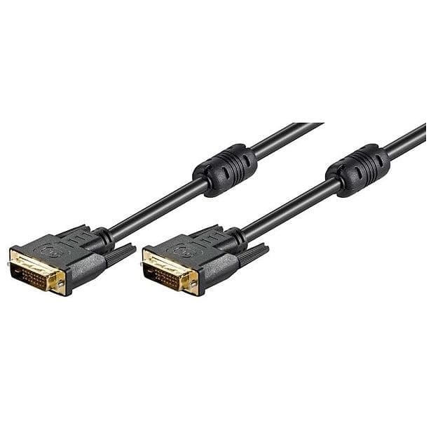 Goobay Ferrite Gold DVI-D - DVI-D Dual Link 5m