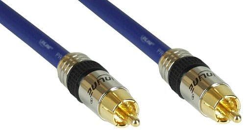 InLine Premium 75 Ohm Coax 1RCA - 1RCA 2m