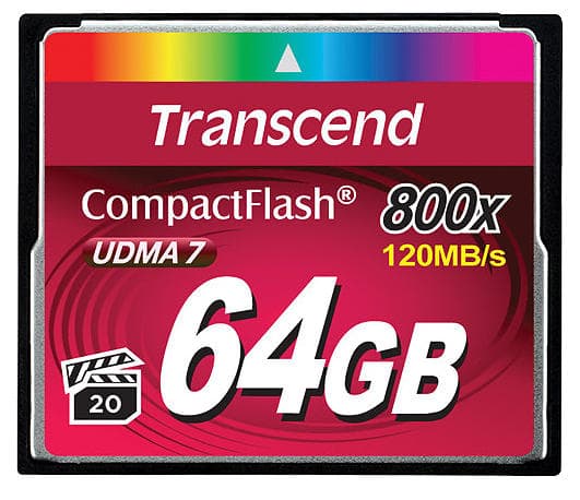 Transcend Compact Flash 800x 64GB