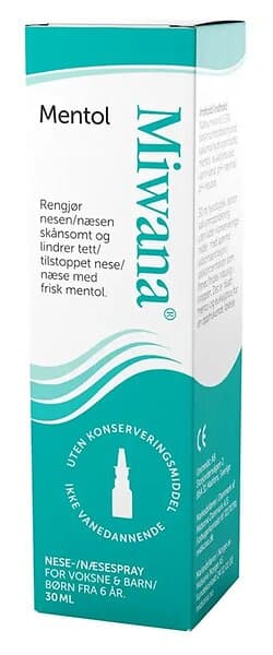 Miwana Mentol Nasal Spray 0.9% 30ml