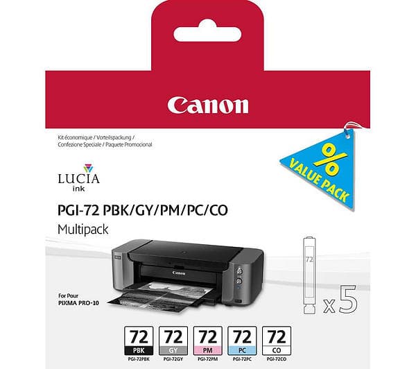 Canon PGI-72PBK/GY/PM/PC/CO (5 farver)