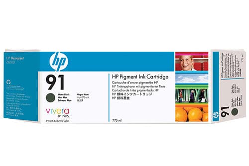 HP 91 (Matsort) 3-pack