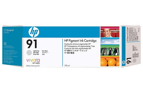 HP 91 (Lys grå) 3-pack